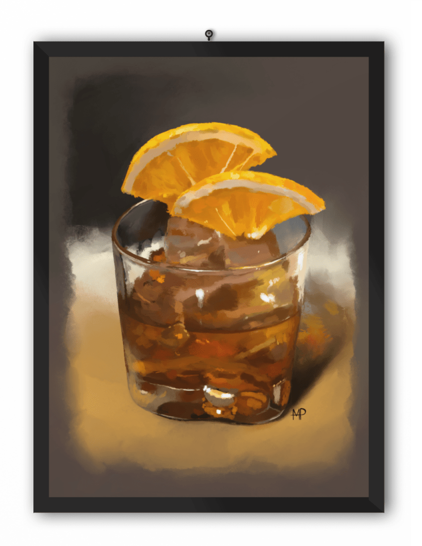 A Glass of Whiskey Art Print