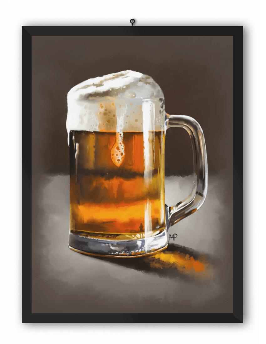 A Pint of Beer Art Print