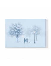 Load image into Gallery viewer, A Walk in the Snow Scenery Canvas Art
