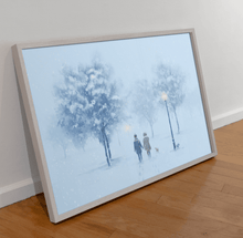 Load image into Gallery viewer, A Walk in the Snow Scenery Art Print
