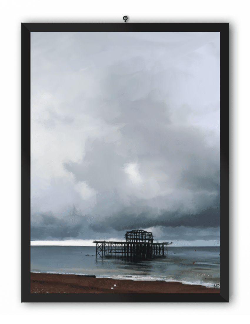 Brighton West Pier Art Print