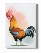Load image into Gallery viewer, Cockerel Bird Canvas Art
