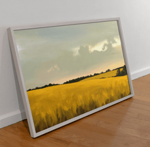 Load image into Gallery viewer, Cornfield at Dusk Scenery Art Print
