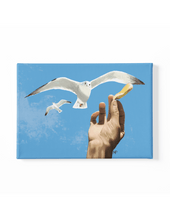 Load image into Gallery viewer, Feeding Time at the Beach Canvas Art
