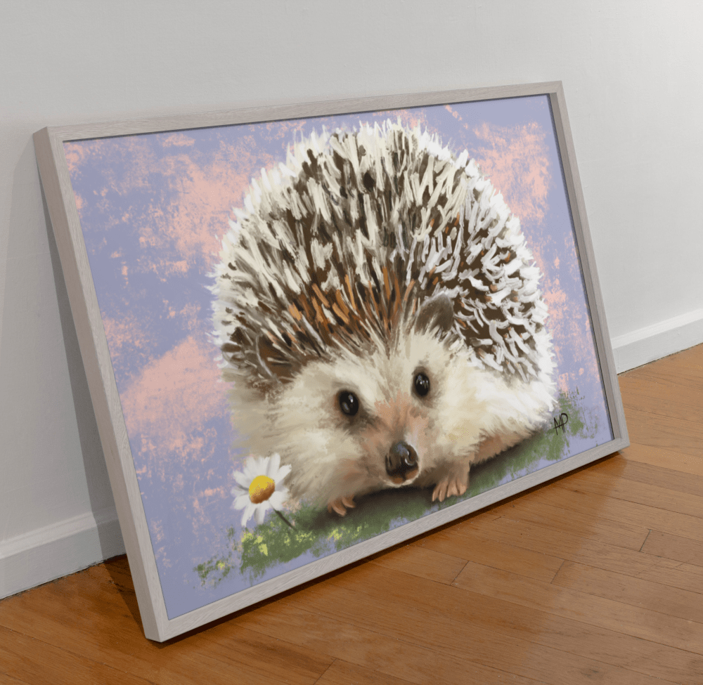 Hedgehog Cute Animal Art Print