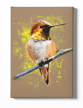Load image into Gallery viewer, Hummingbird Canvas Art
