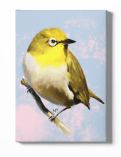 Load image into Gallery viewer, Indian White-Eye Bird Canvas Art
