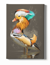 Load image into Gallery viewer, Mandarin Duck Bird Canvas Art
