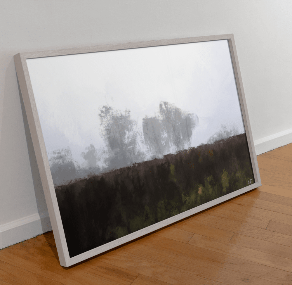 Morning Fog Scenery Art Print