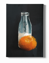 Load image into Gallery viewer, Orange Milk Art Canvas

