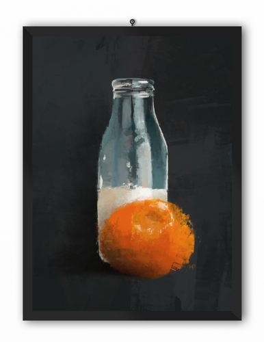 Orange Milk Art Print