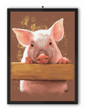 Load image into Gallery viewer, Piggy Animal Art Print
