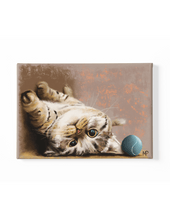 Load image into Gallery viewer, Playful Kitten Animal Canvas Art
