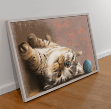 Load image into Gallery viewer, Playful Kitten Animal Art Print
