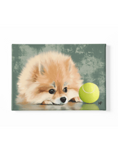 Load image into Gallery viewer, Pomeranian Dog Animal Canvas Art
