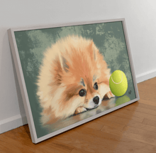 Load image into Gallery viewer, Pomeranian Dog Animal Art Print
