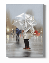 Load image into Gallery viewer, Rainy Morning Commute Art Canvas

