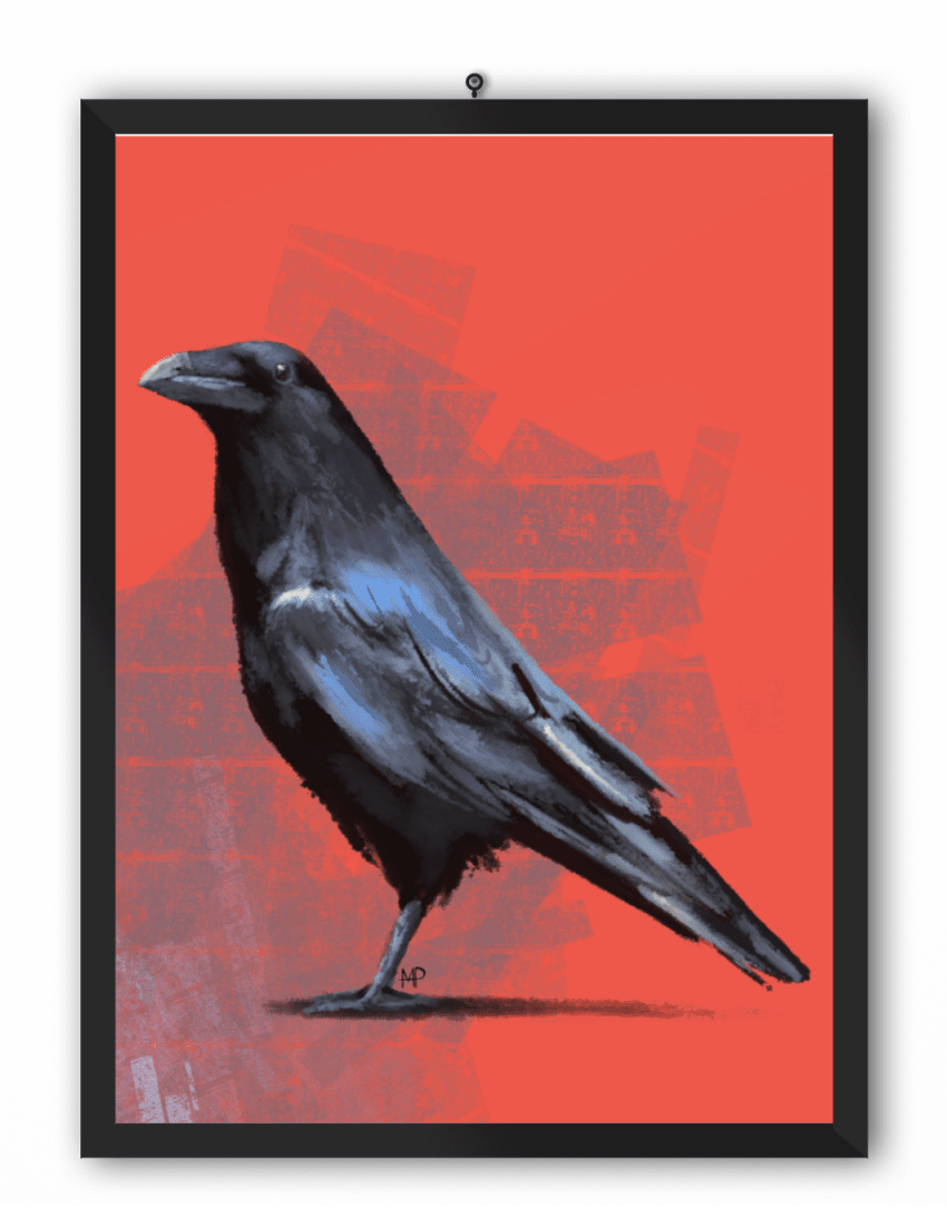 Raven Bird Art Print