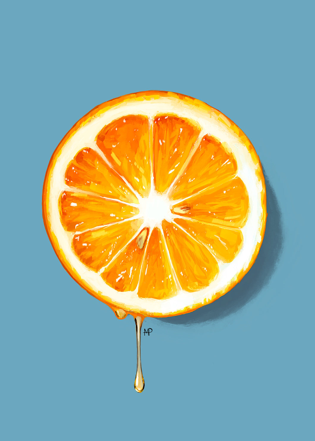 Juicy Orange Art Print & Canvas